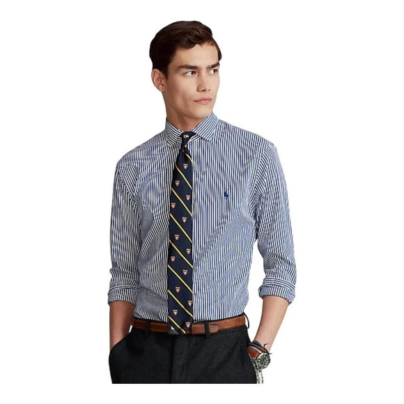 Ralph Lauren Striped Poplin Shirt - Picture 1 of 7